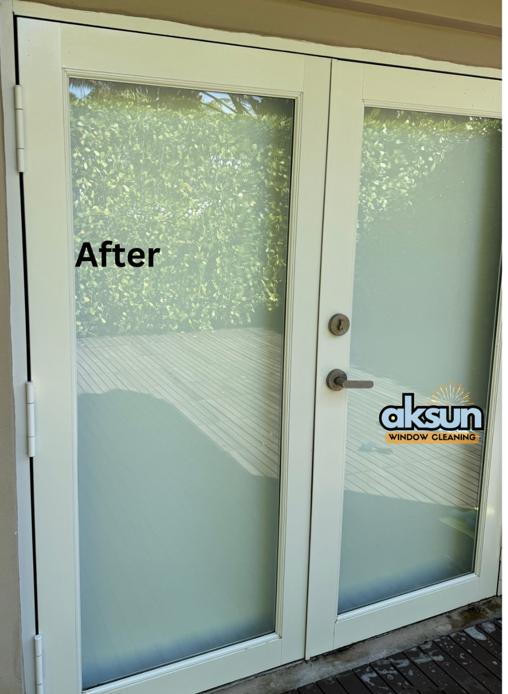 Glass Door cleaning